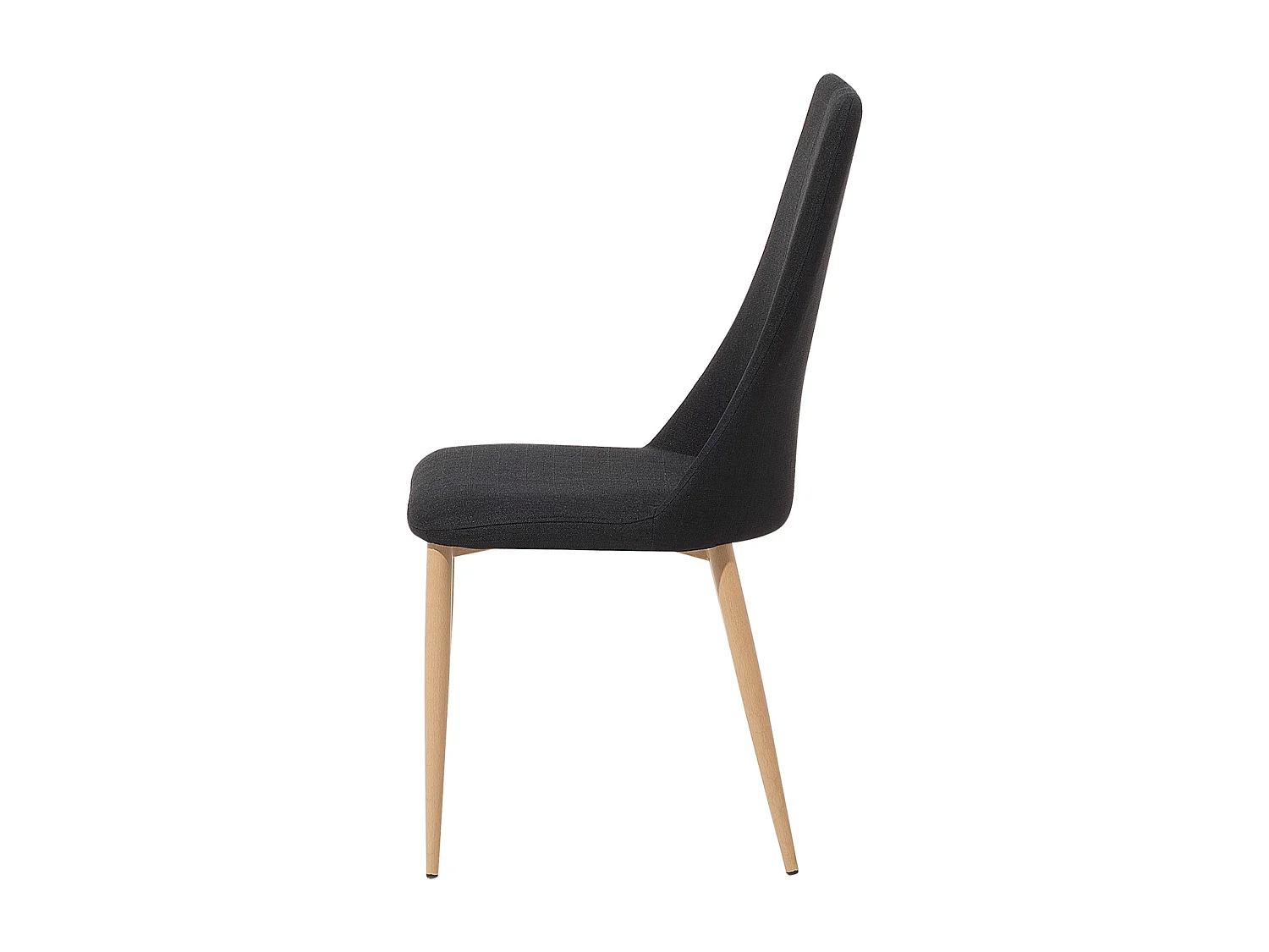 Klassisches Esszimmerstuhl Set Kunstleder/Metall Schwarz Clayton 2