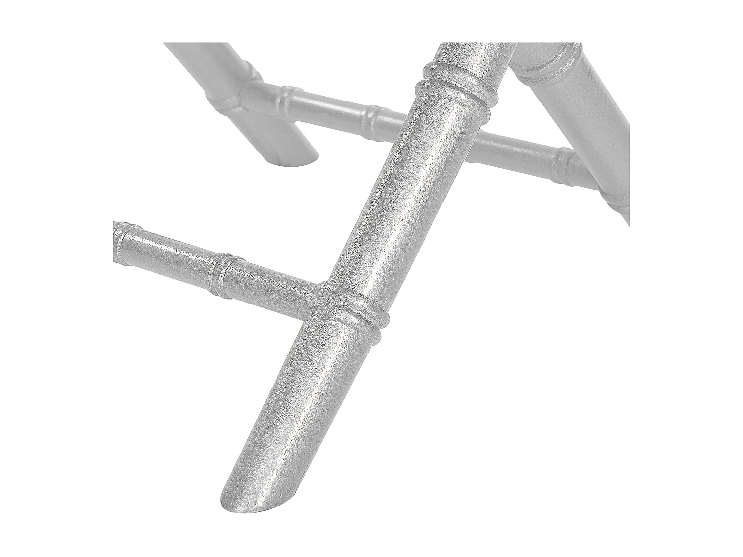 Esszimmerstuhl 4er Set in Silber Buchenholz Sperrholz Klappbar Modern Machias