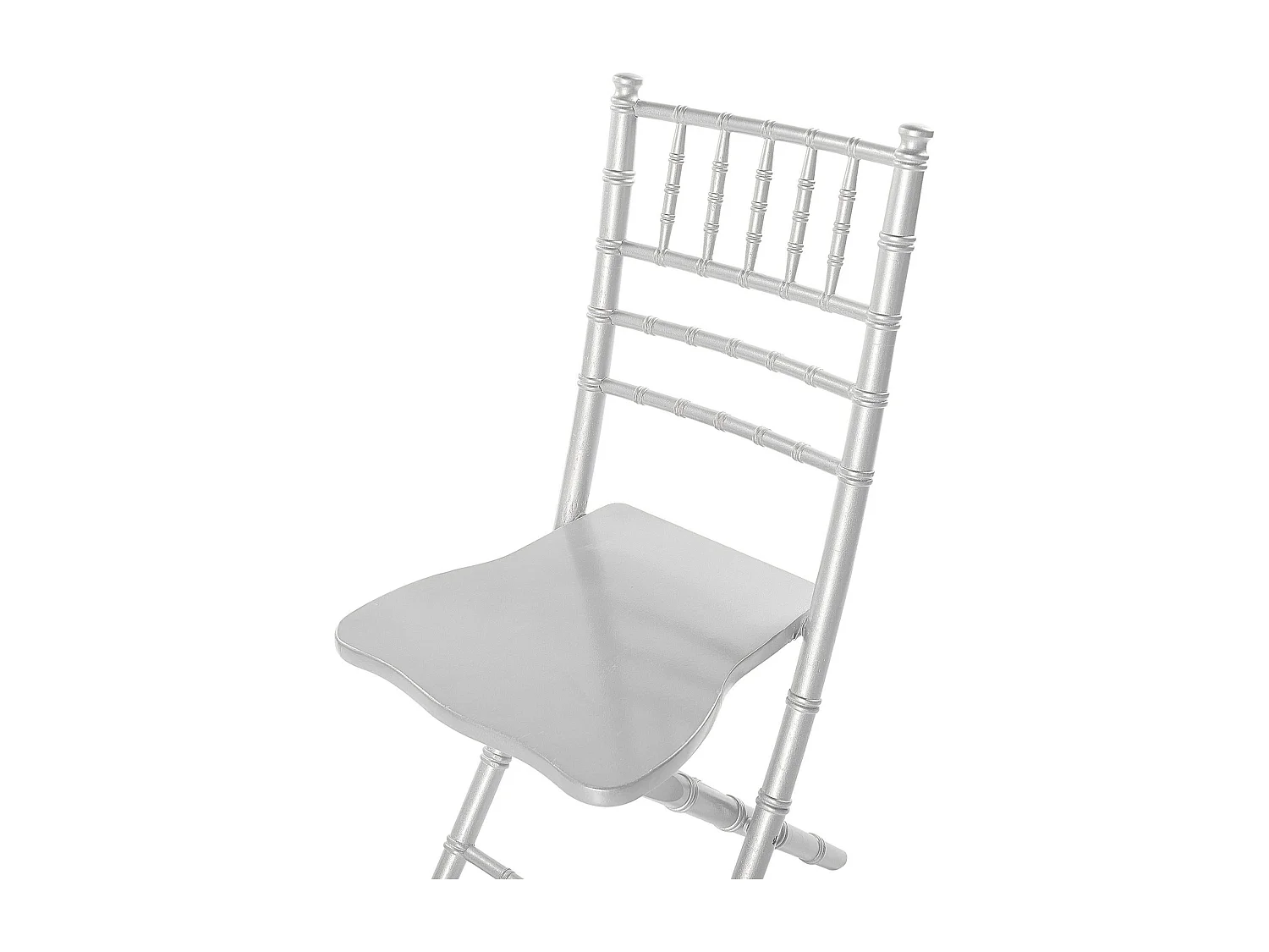 Set van 4 eetkamerstoelen MACHIAS Beukenhout Zilver