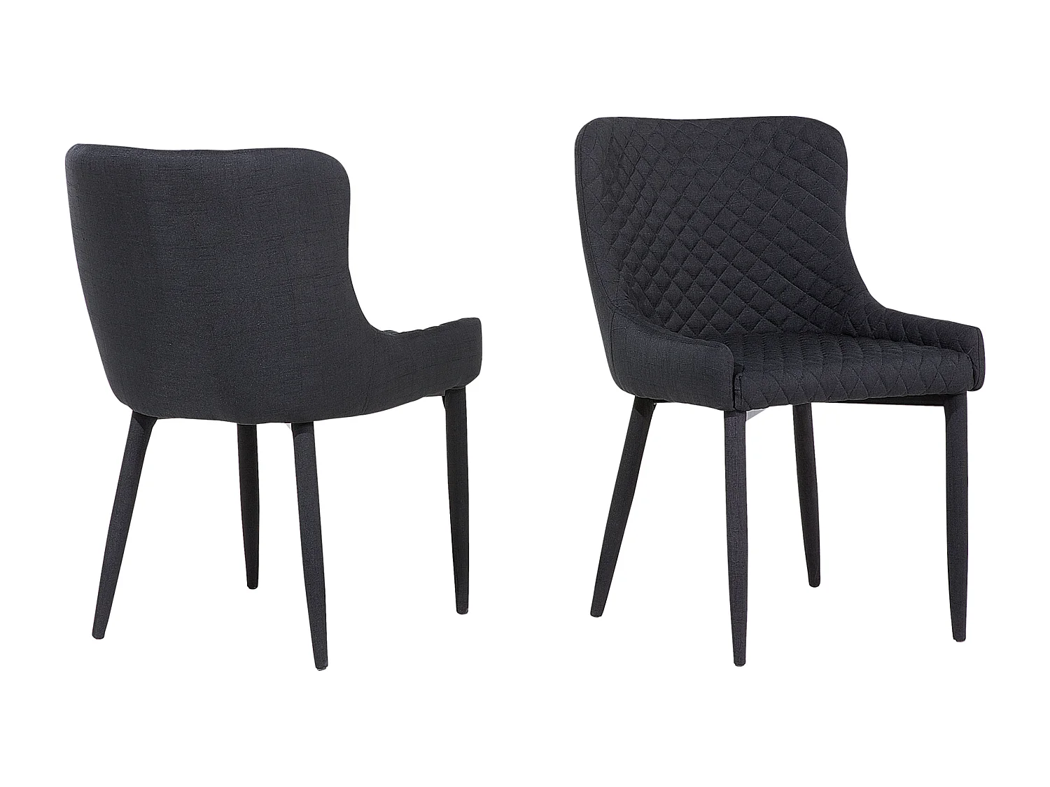 Set van 2 eetkamerstoelen SOLANO Zwart