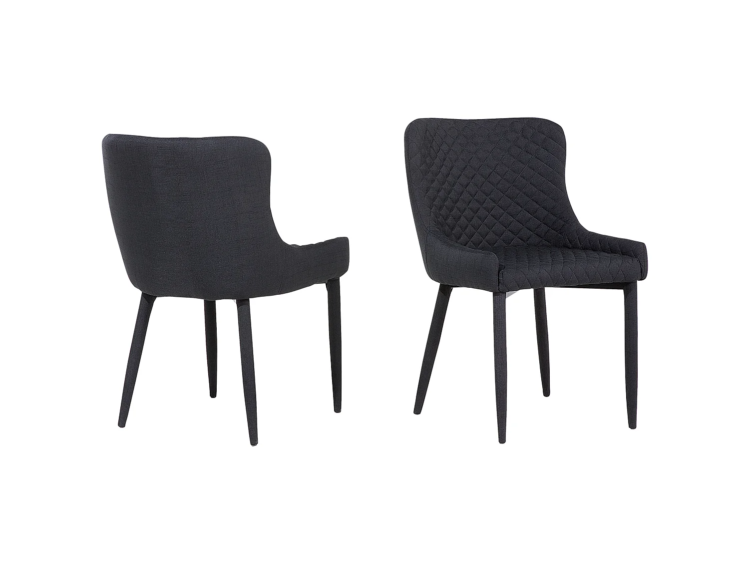 Set van 2 eetkamerstoelen SOLANO Zwart