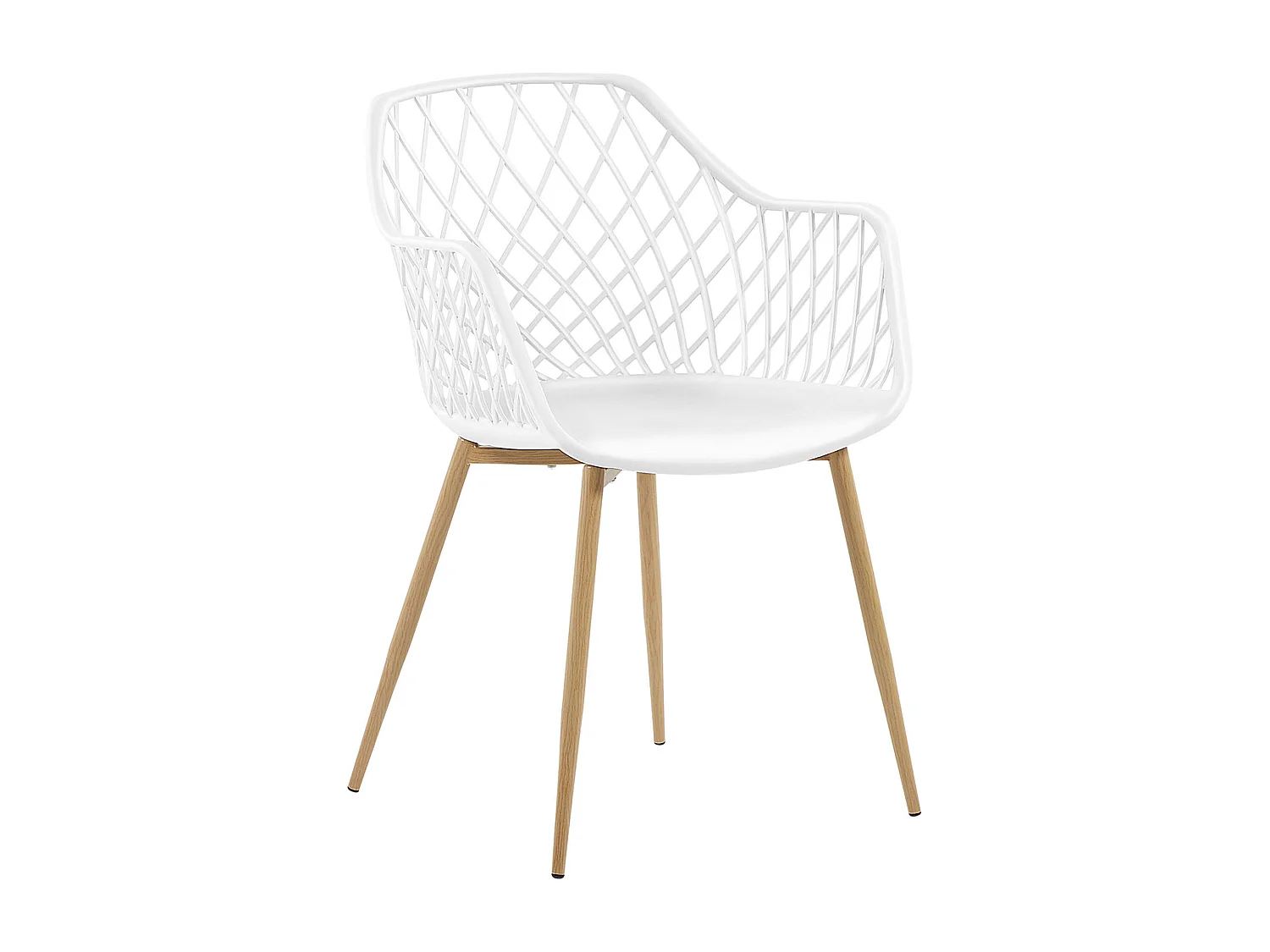 Lot de 2 chaises de salle à manger NASHUA Blanc