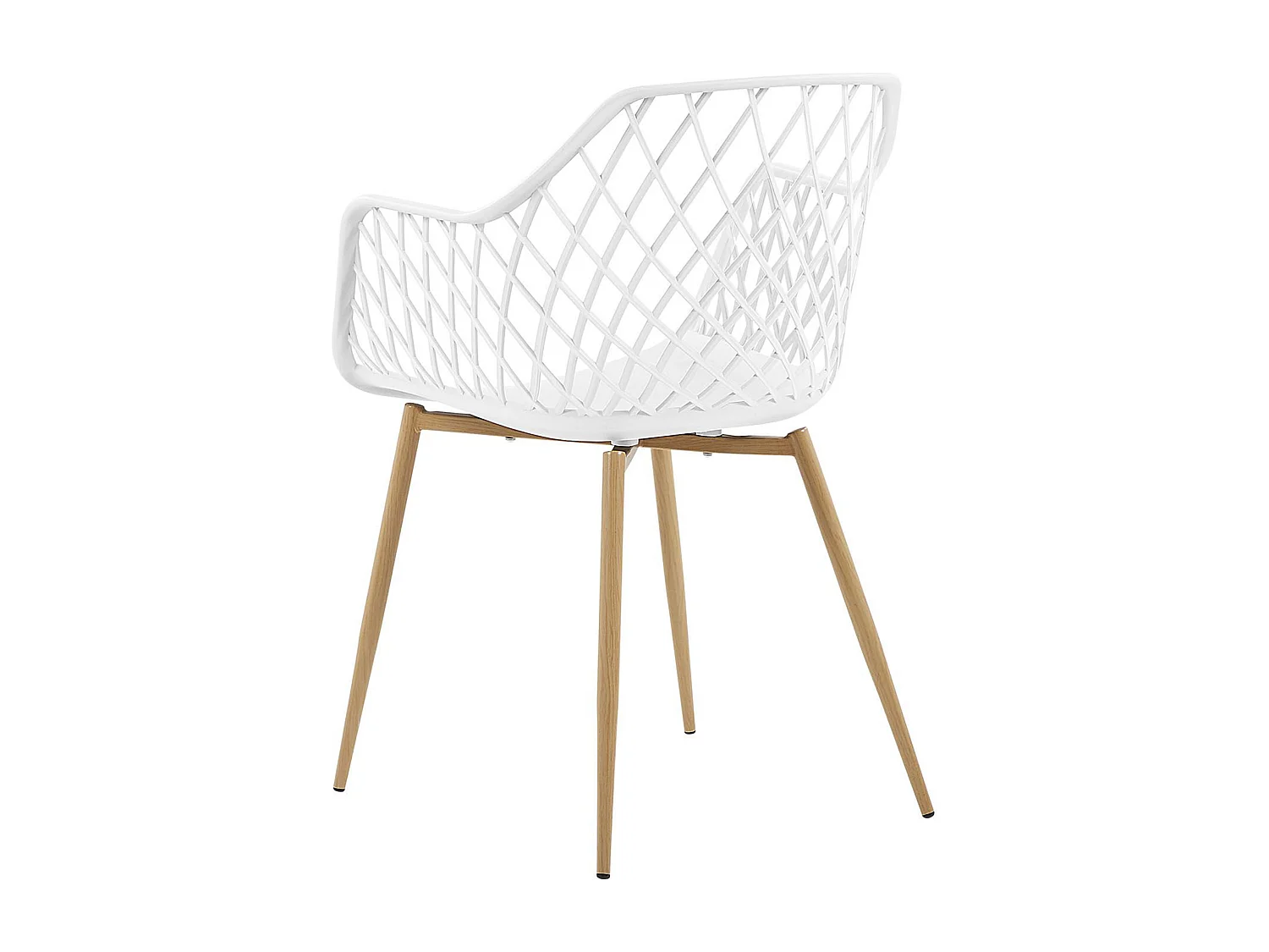 Conjunto de 2 cadeiras de jantar NASHUA Branco