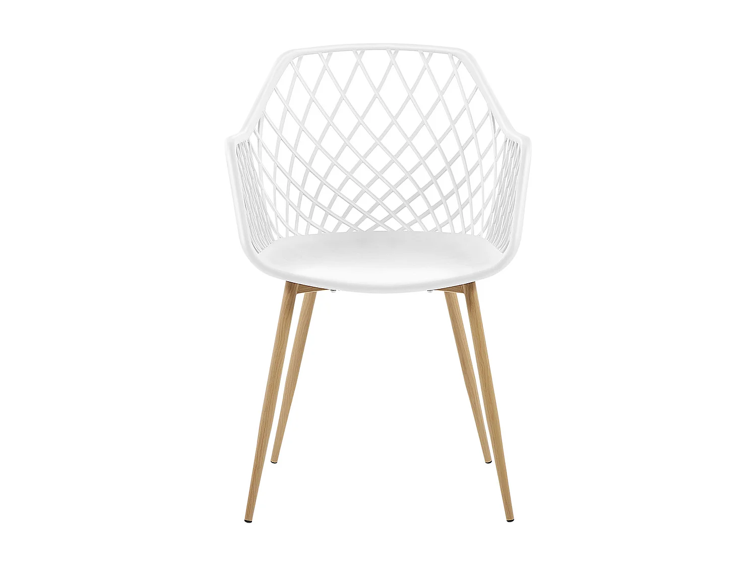 Set van 2 eetkamerstoelen NASHUA Wit