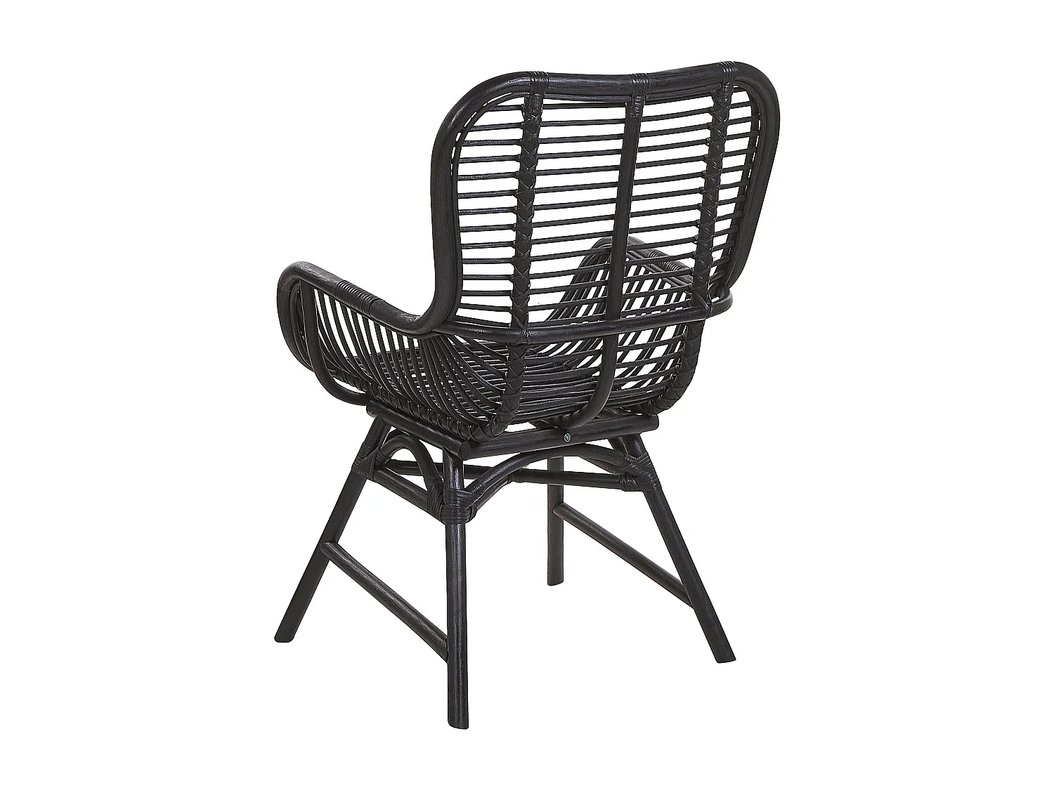 Chaise de salle à manger TOGO Rotin Noir