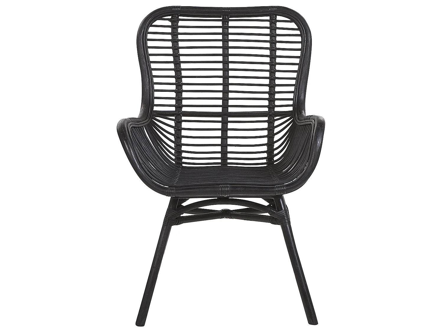 Chaise de salle à manger TOGO Rotin Noir