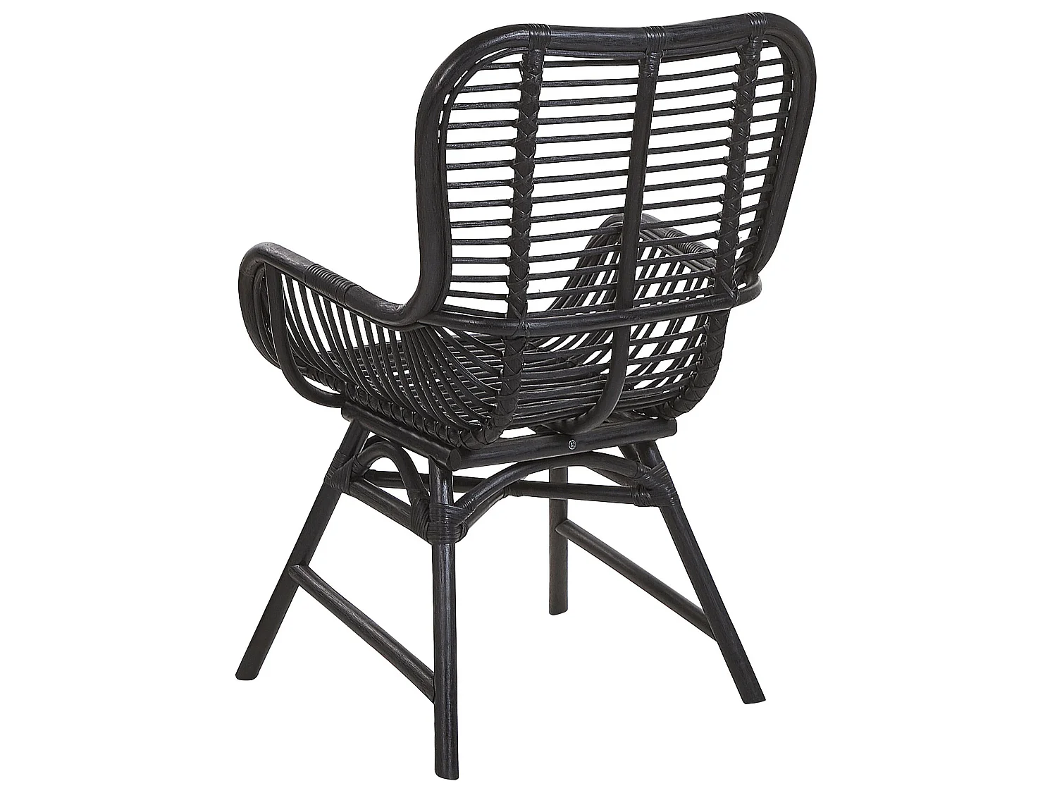 Chaise de salle à manger TOGO Rotin Noir