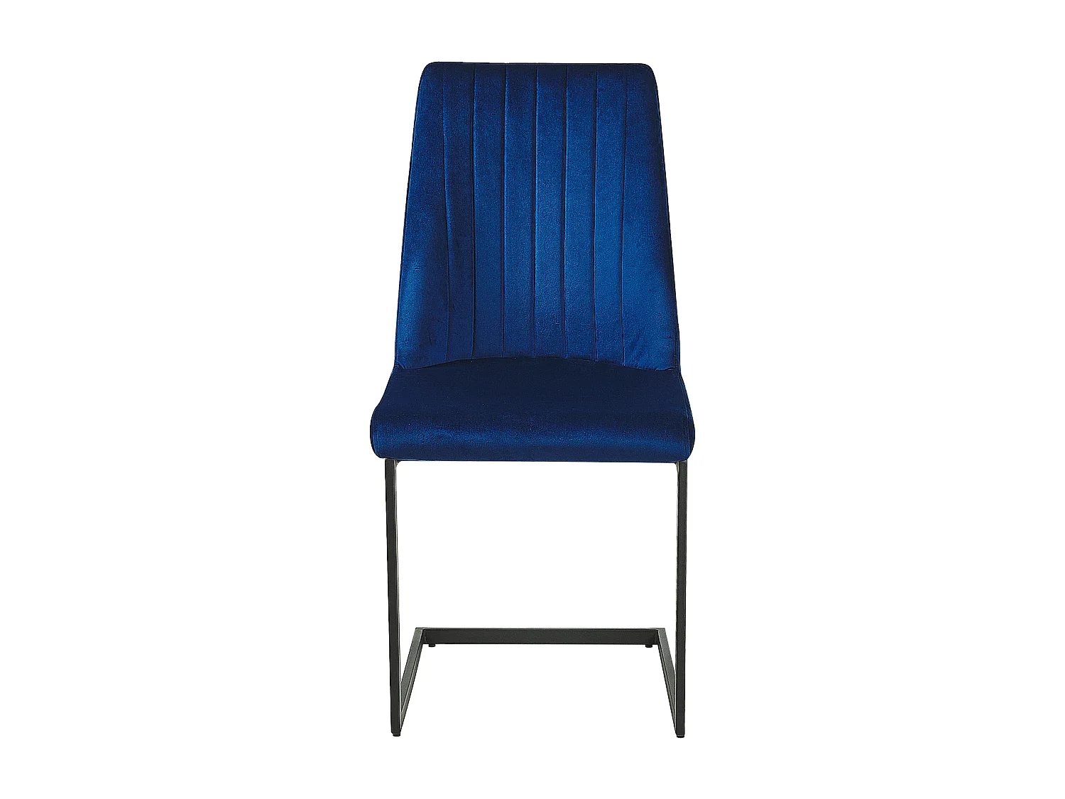 Lot de 2 chaises de salle à manger LAVONIA Velours Bleu marine