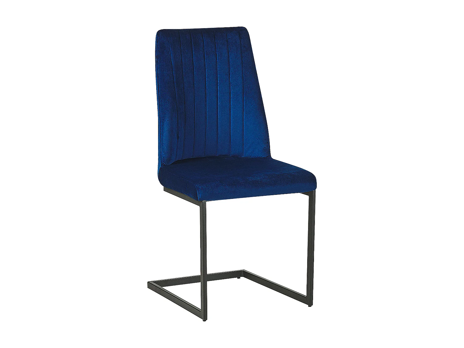 Lot de 2 chaises de salle à manger LAVONIA Velours Bleu marine