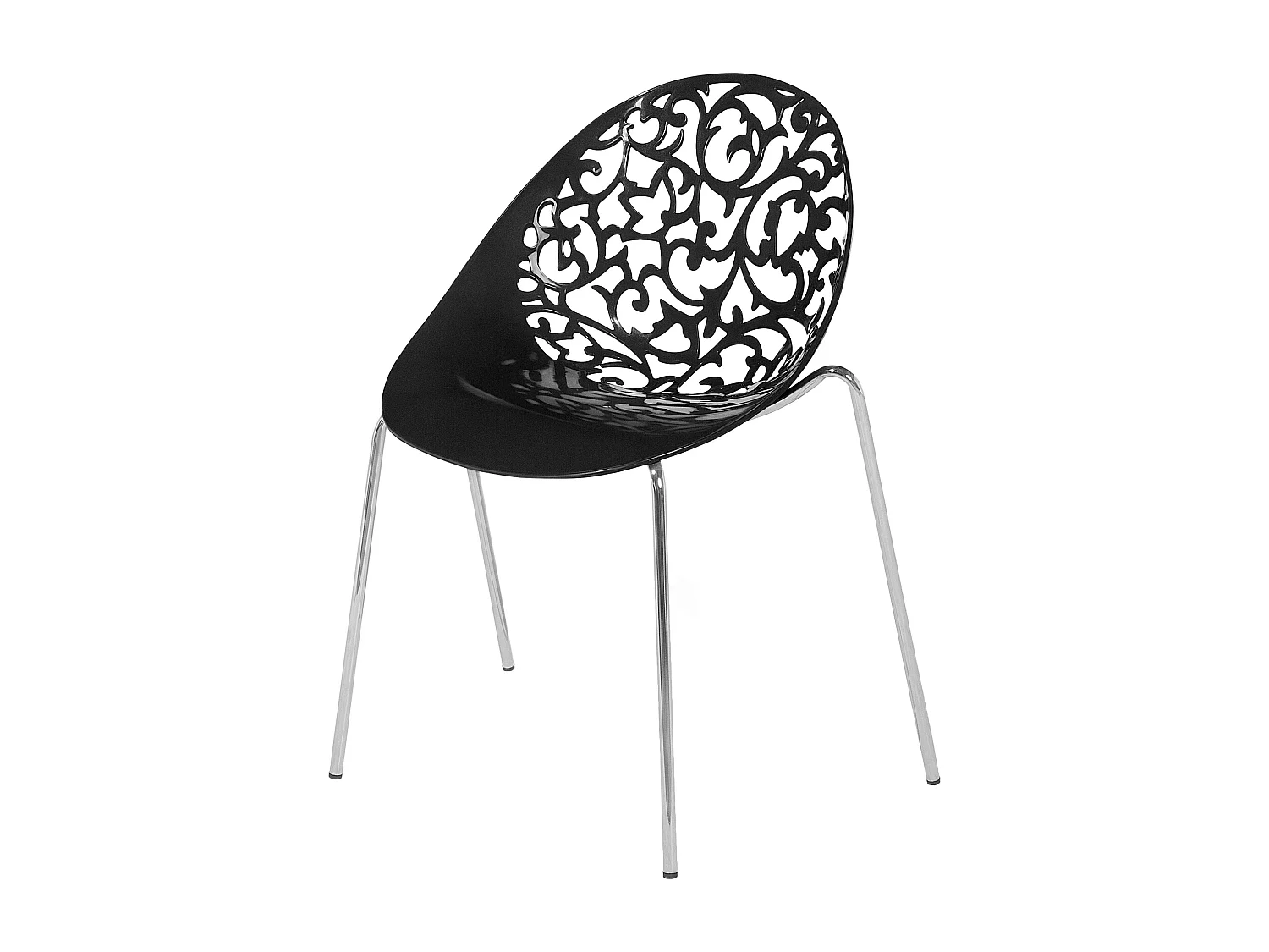 Lot de 4 chaises de salle à manger MUMFORD Noir