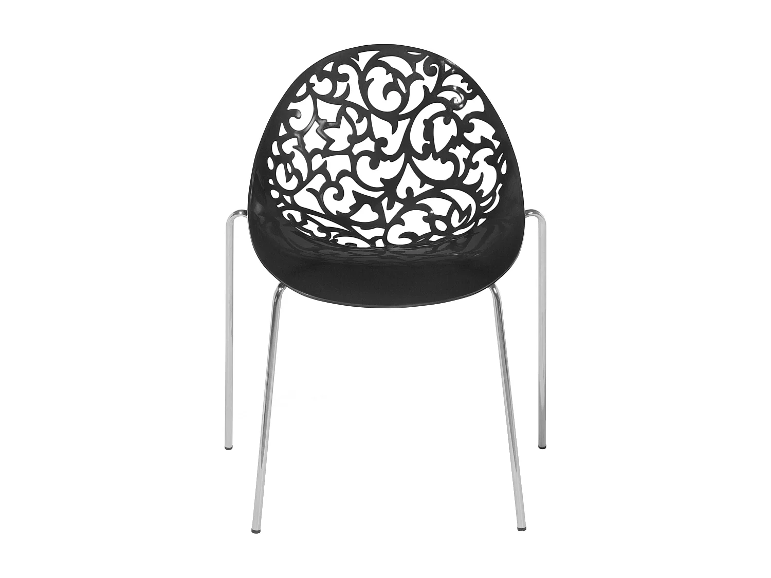 Lot de 4 chaises de salle à manger MUMFORD Noir