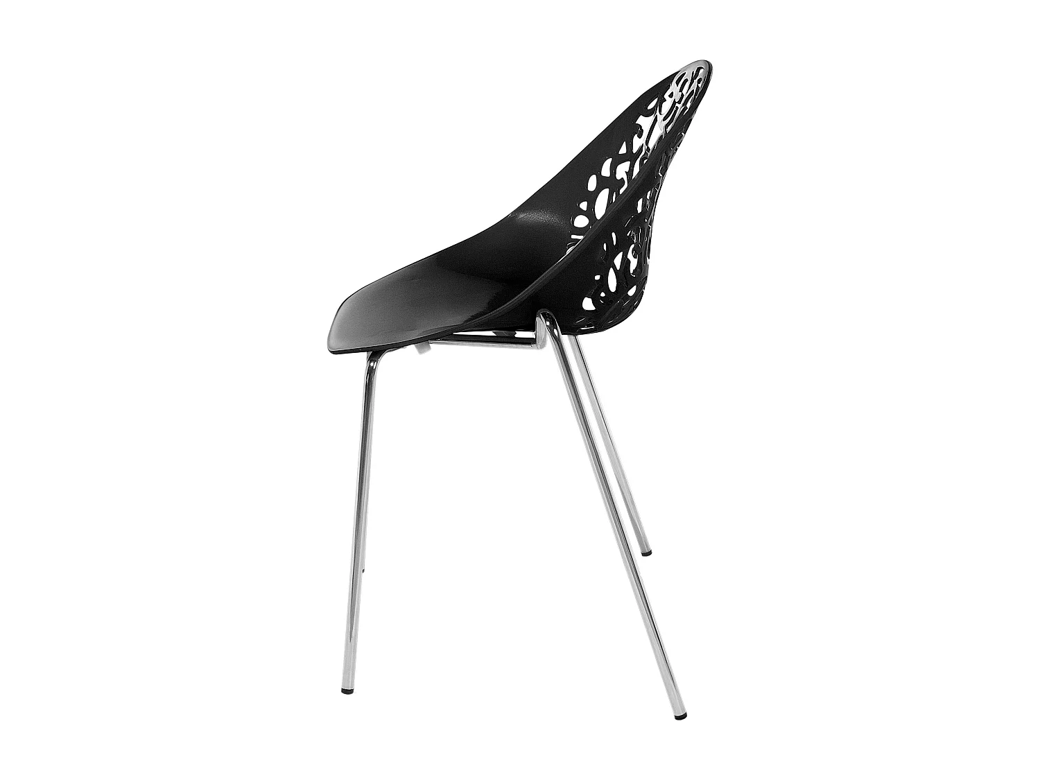 Lot de 4 chaises de salle à manger MUMFORD Noir