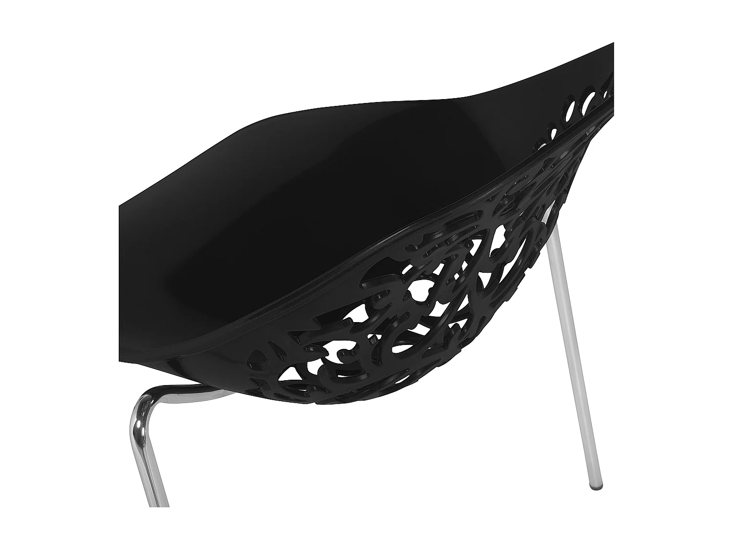 Lot de 4 chaises de salle à manger MUMFORD Noir