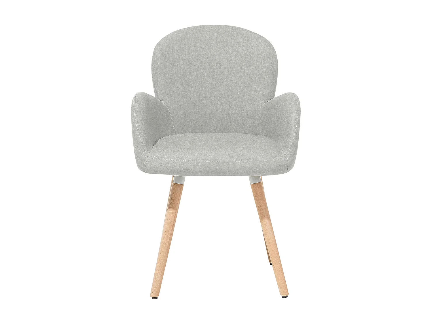 Lot de 2 chaises de salle à manger BROOKVILLE Gris clair