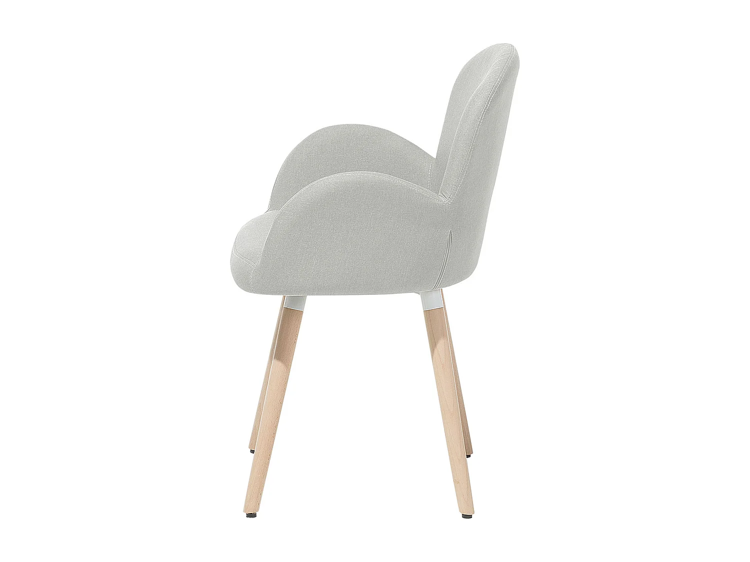 Lot de 2 chaises de salle à manger BROOKVILLE Gris clair