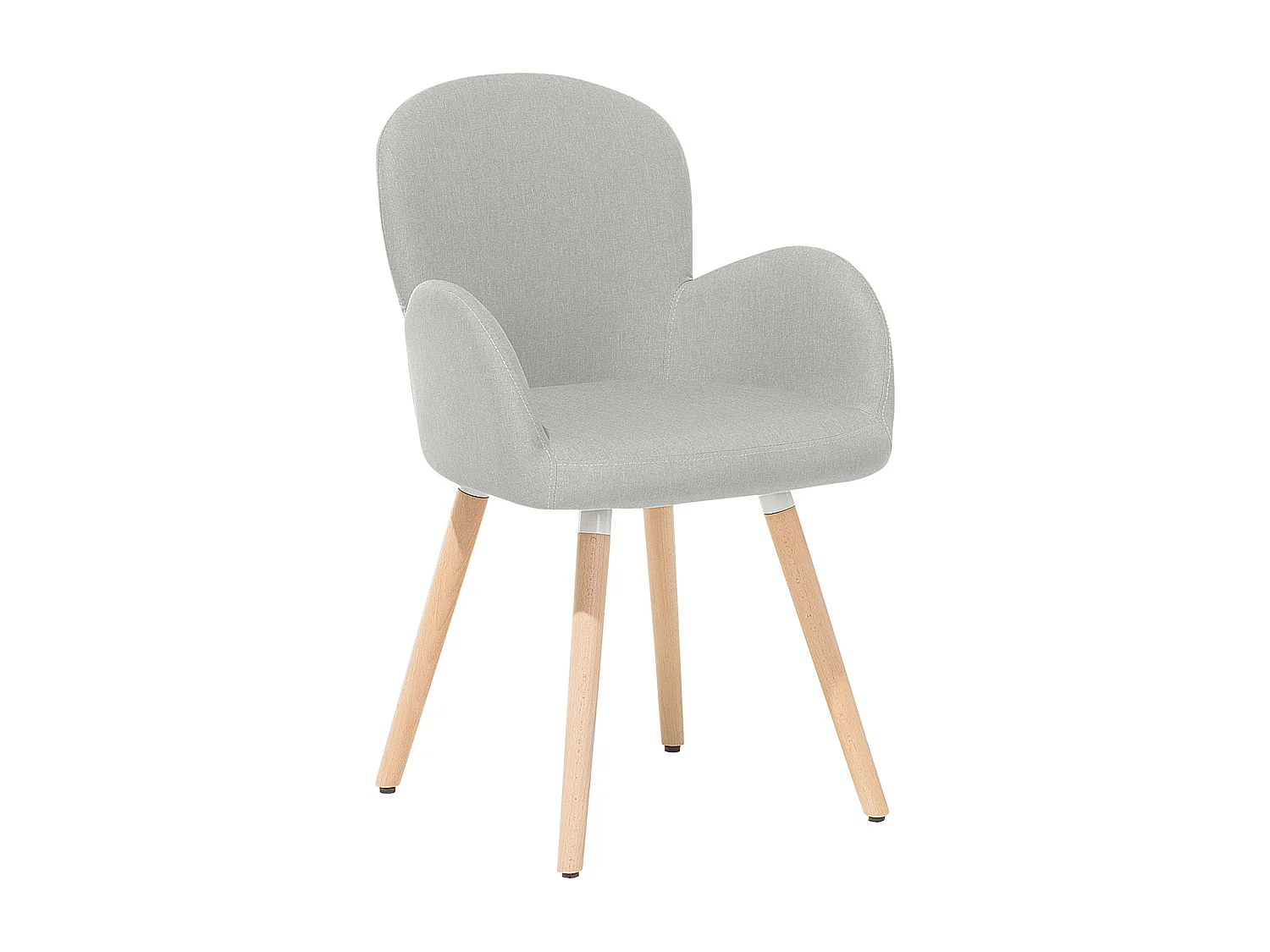 Lot de 2 chaises de salle à manger BROOKVILLE Gris clair