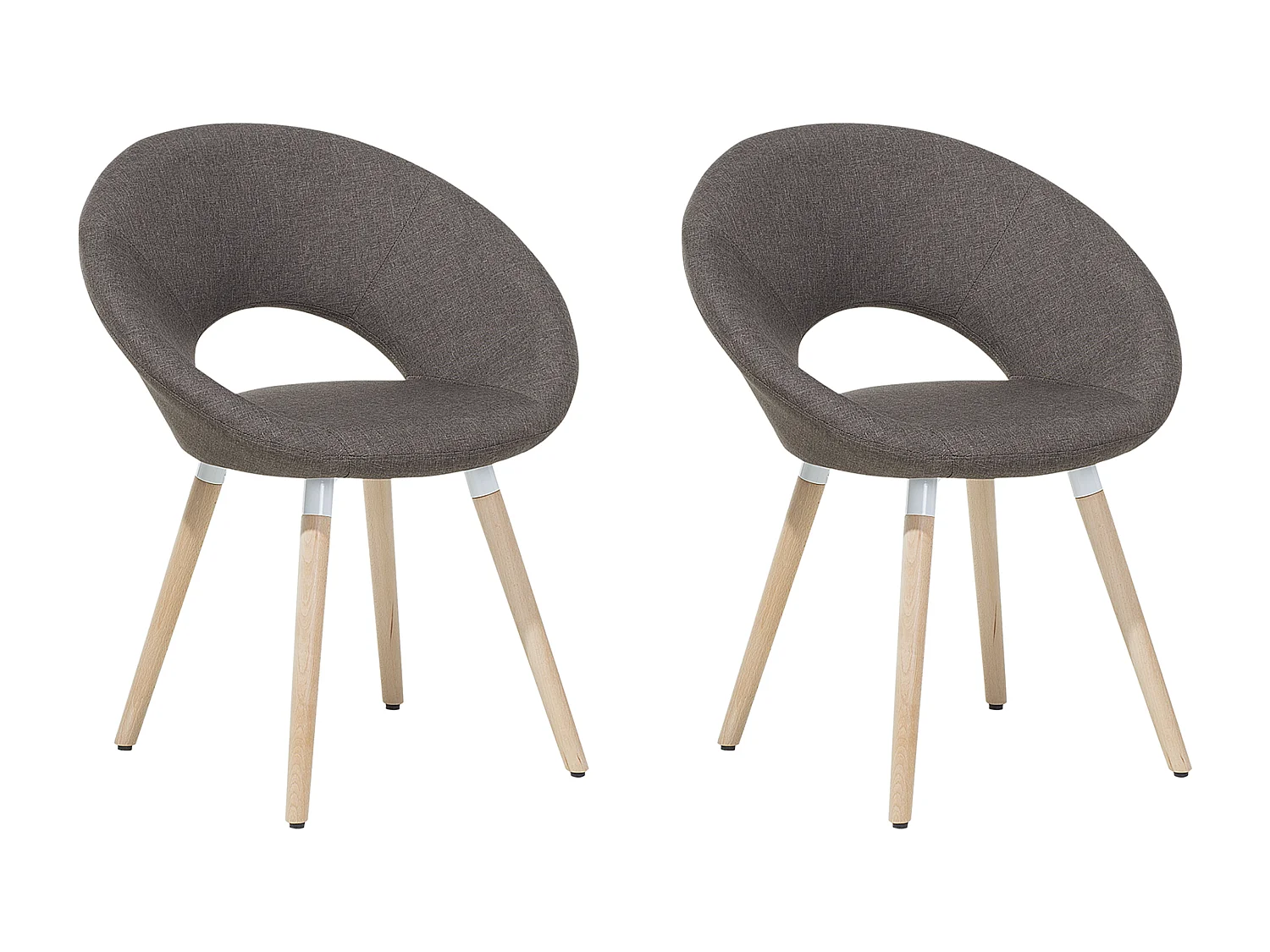 Conjunto de 2 cadeiras de jantar ROSLYN Taupe