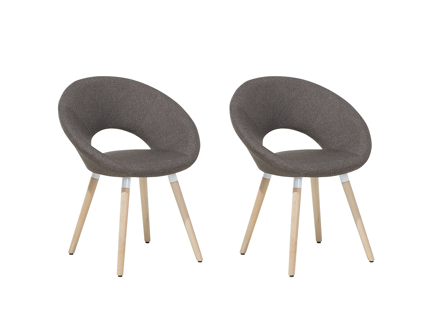 Set van 2 eetkamerstoelen ROSLYN Taupe