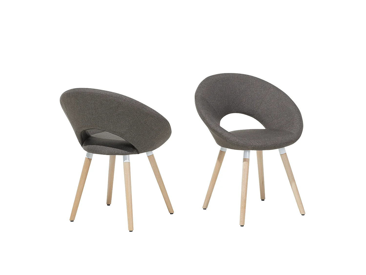 Set van 2 eetkamerstoelen ROSLYN Taupe