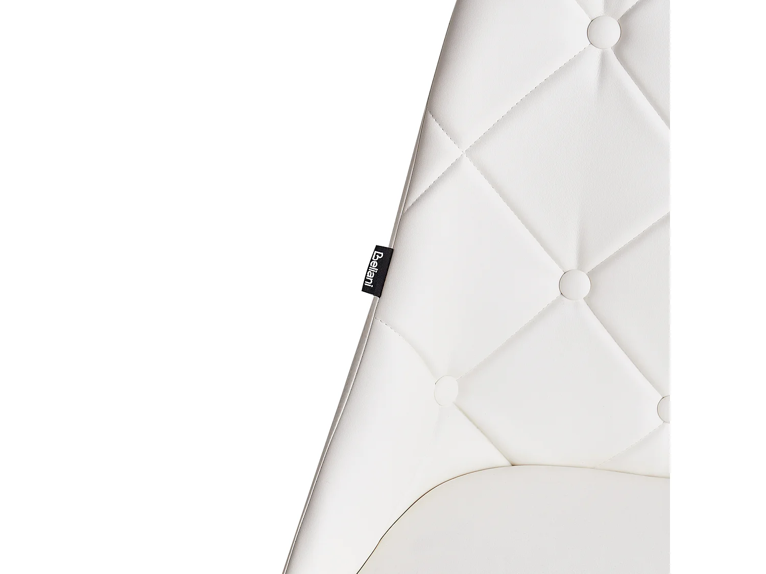 Conjunto de 2 Piel sintética Silla de comedor Blanco VALERIE