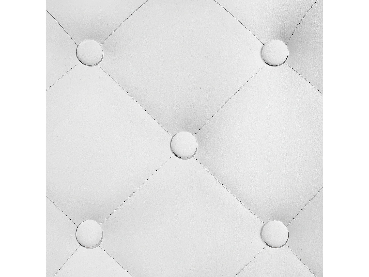 Lot de 2 chaises de salle à manger VALERIE Cuir PU Blanc