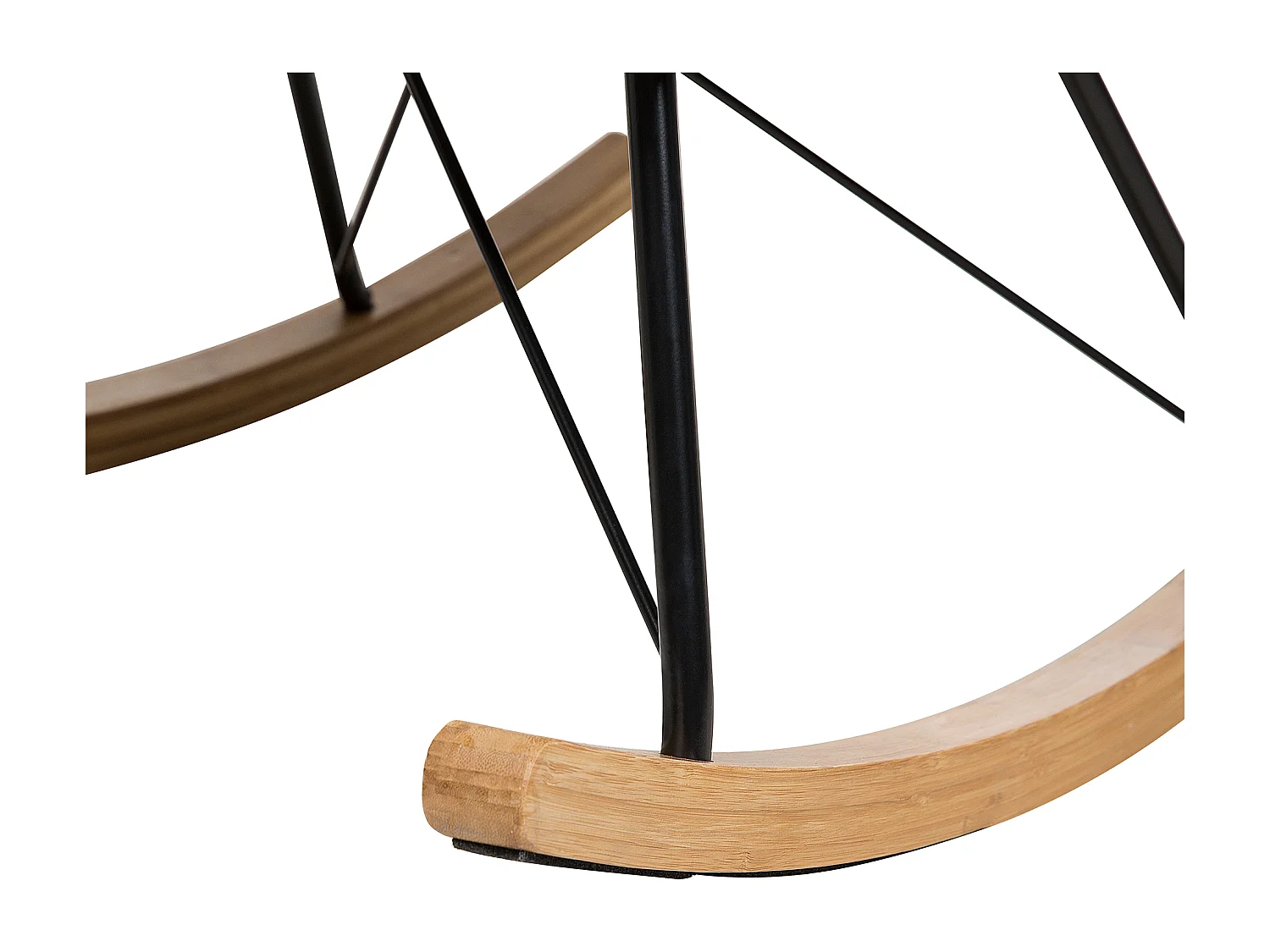 Fauteuil à bascule ELLAN Velours Gris foncé