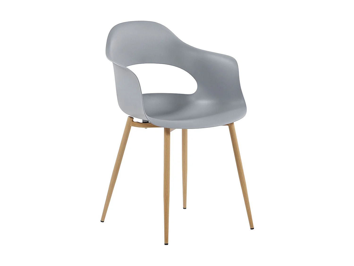 Lot de 2 chaises de salle à manger UTICA Gris clair