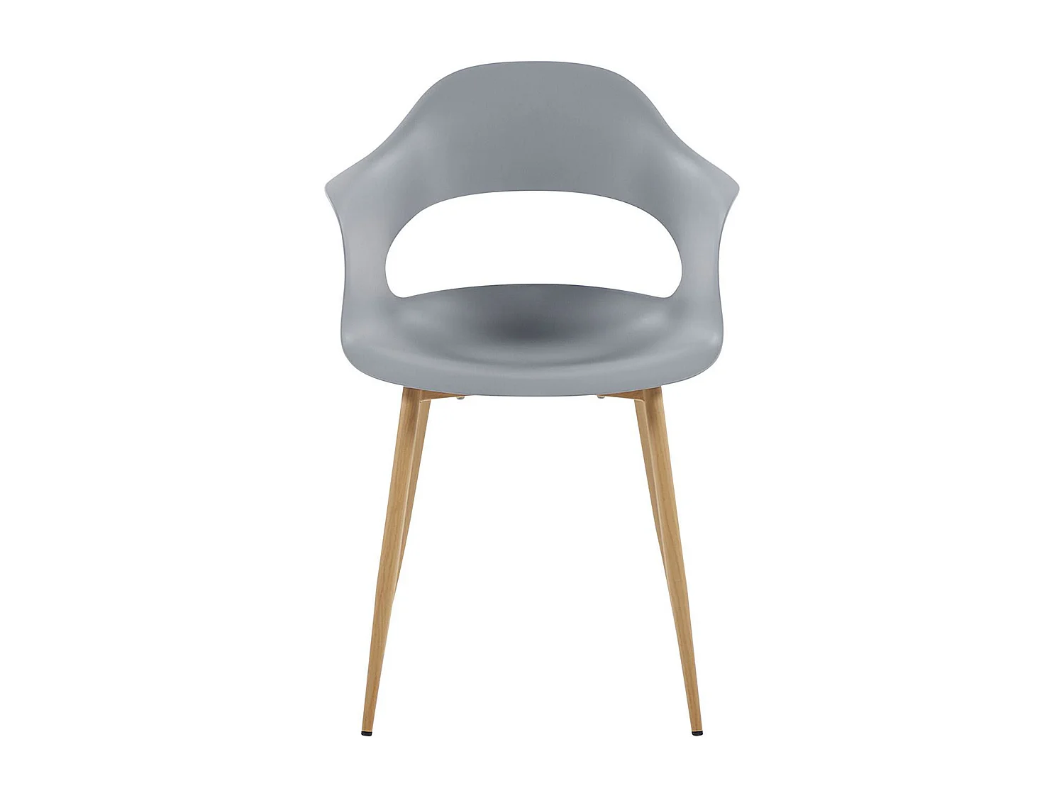 Lot de 2 chaises de salle à manger UTICA Gris clair