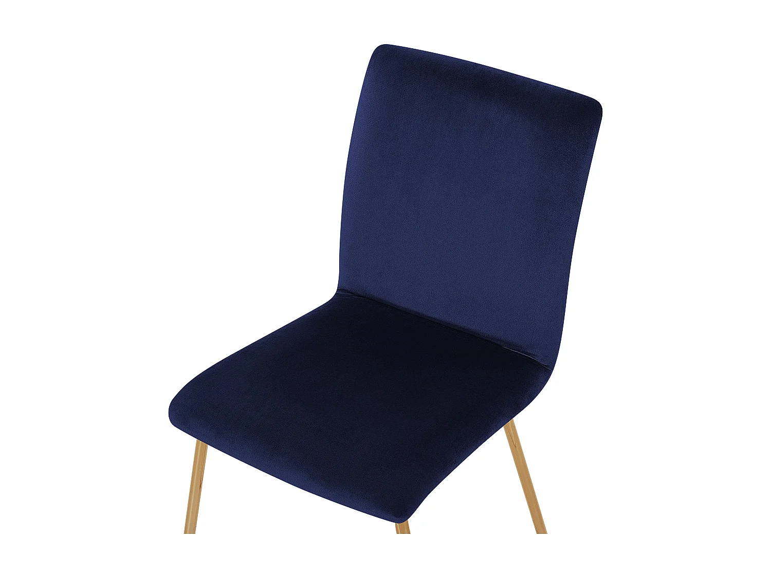Lot de 2 chaises de salle à manger RUBIO Velours Bleu marine