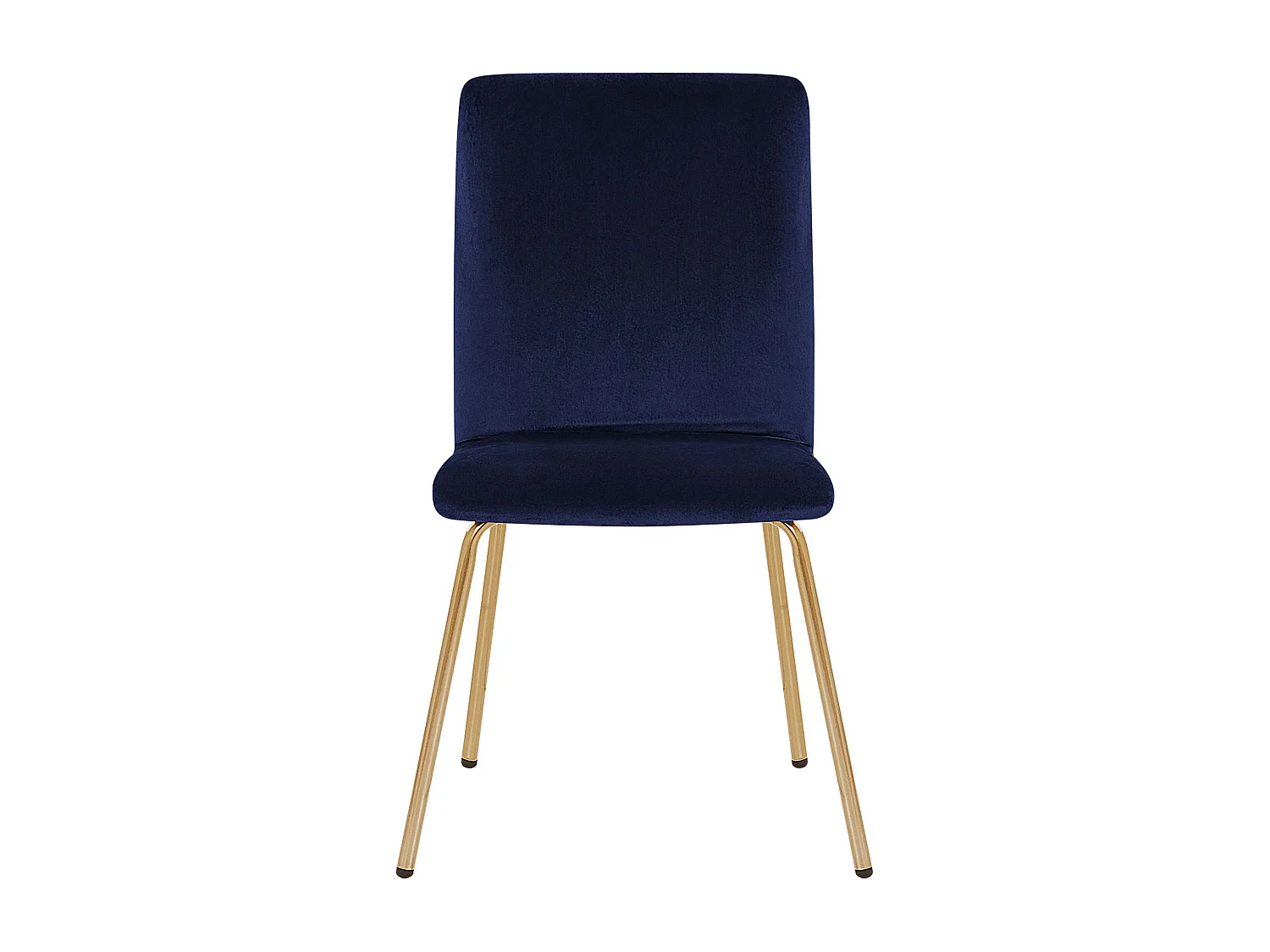 Set van 2 eetkamerstoelen RUBIO Fluweel Marineblauw