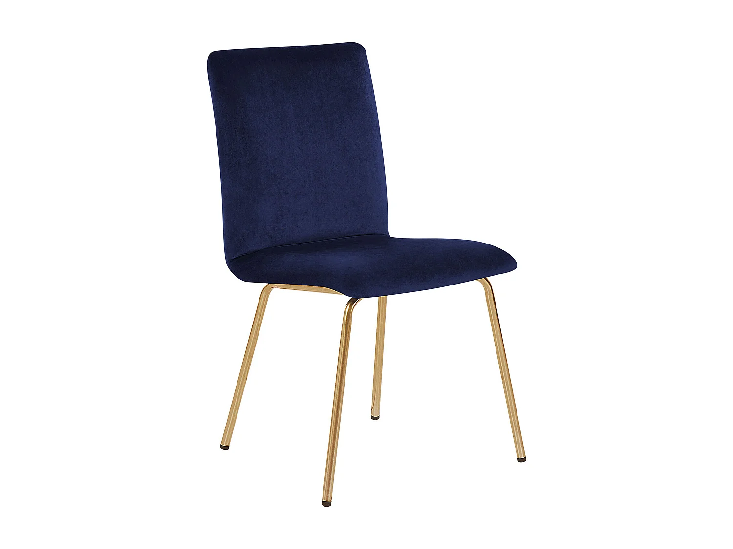 Set van 2 eetkamerstoelen RUBIO Fluweel Marineblauw