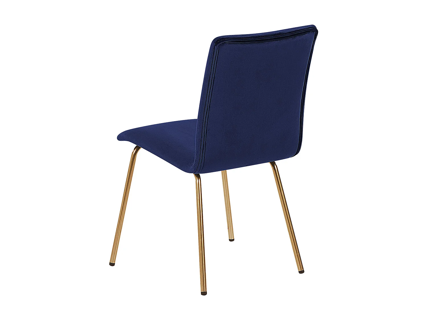 Set van 2 eetkamerstoelen RUBIO Fluweel Marineblauw
