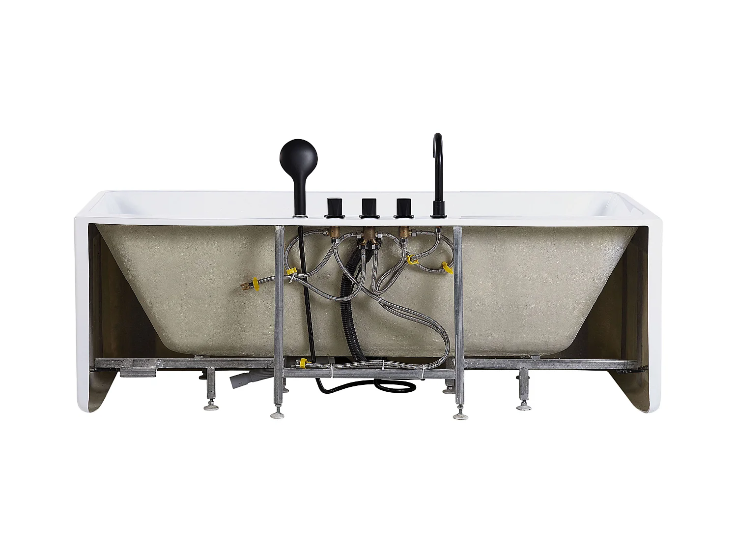 Badewanne QUATRE 170 x 75 cm Weiss