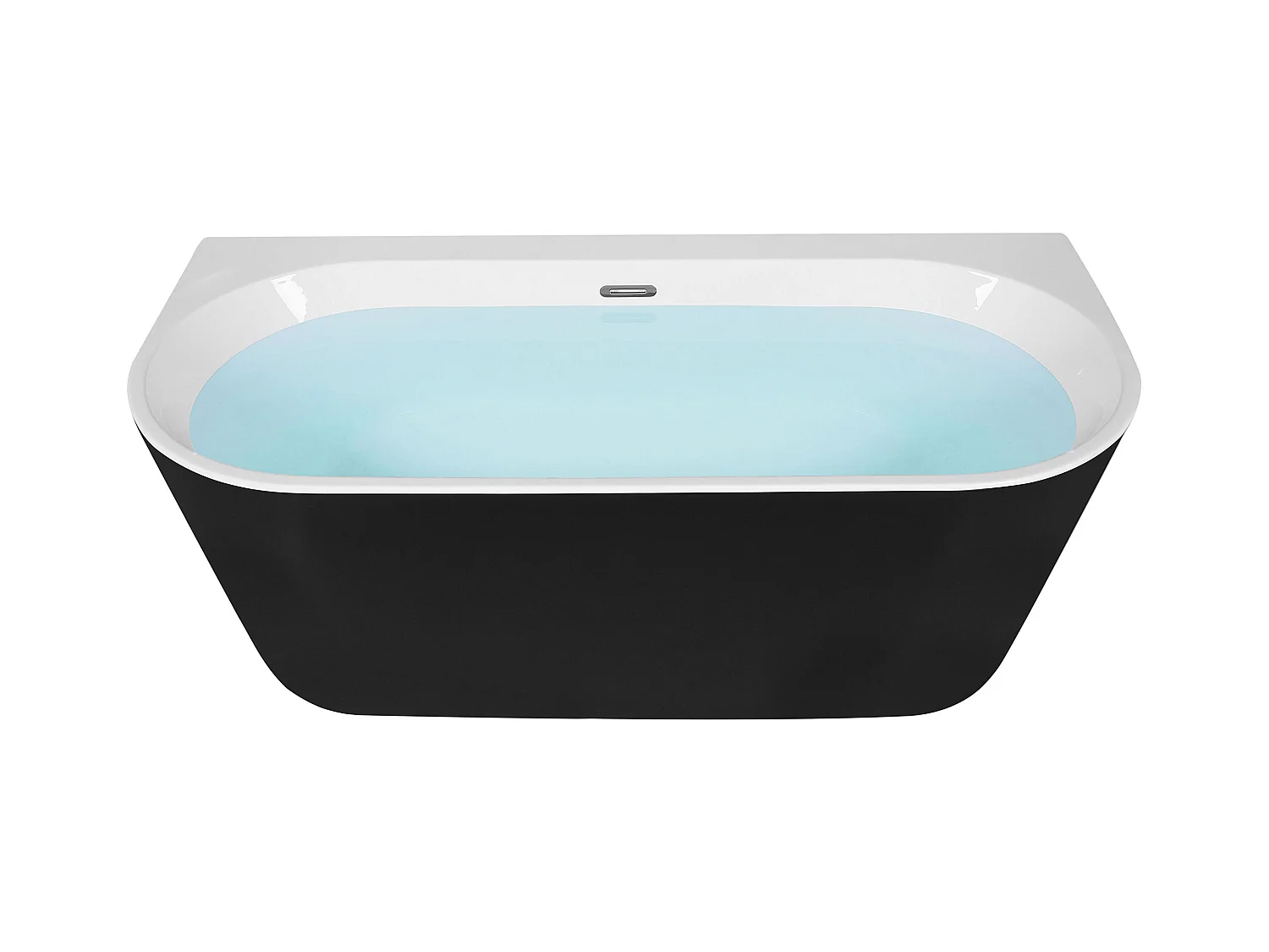 Baignoire HARVEY 170 x 80 cm Noir/blanc