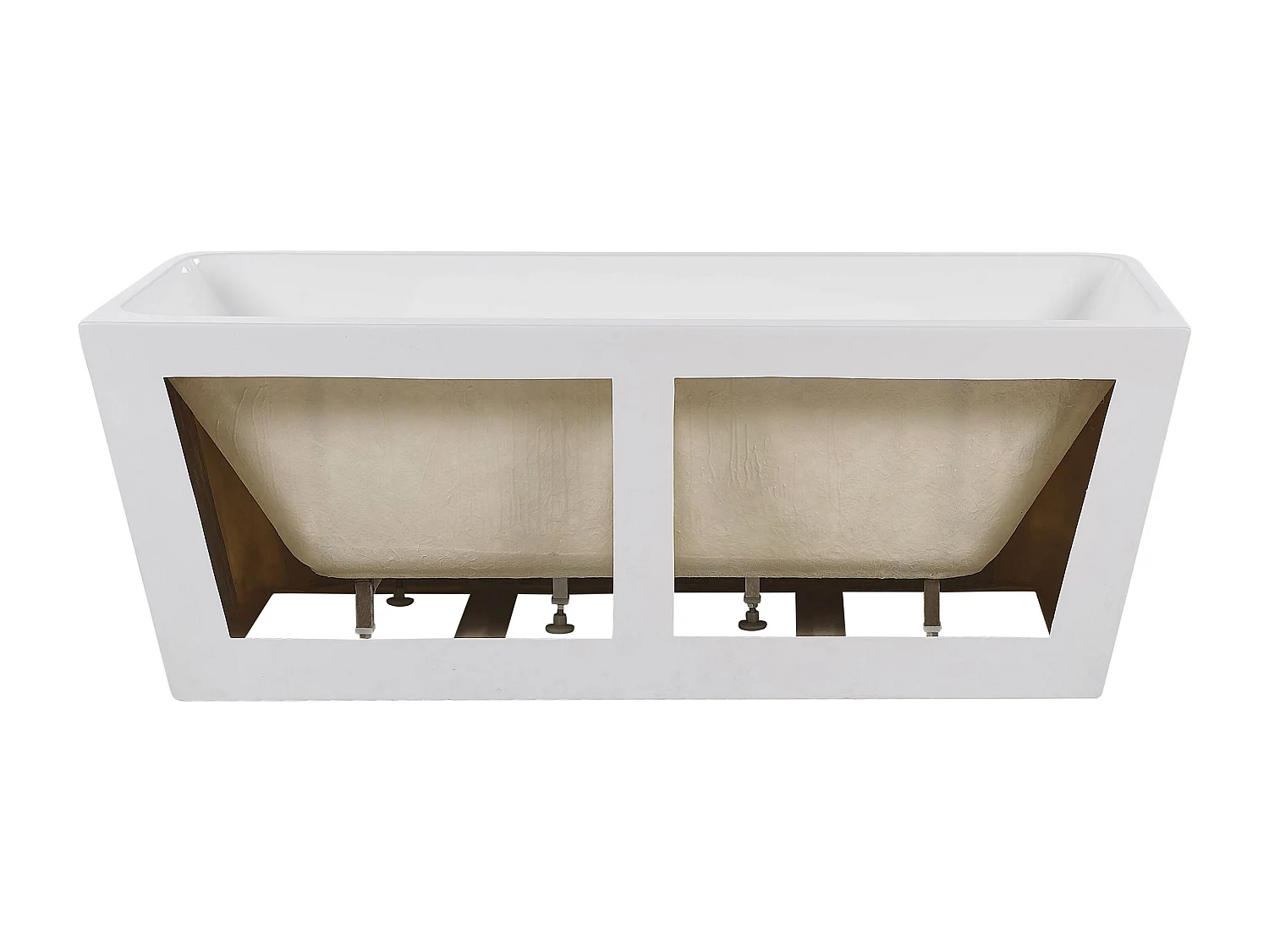 Badewanne HASSEL 170 x 80 cm Weiss