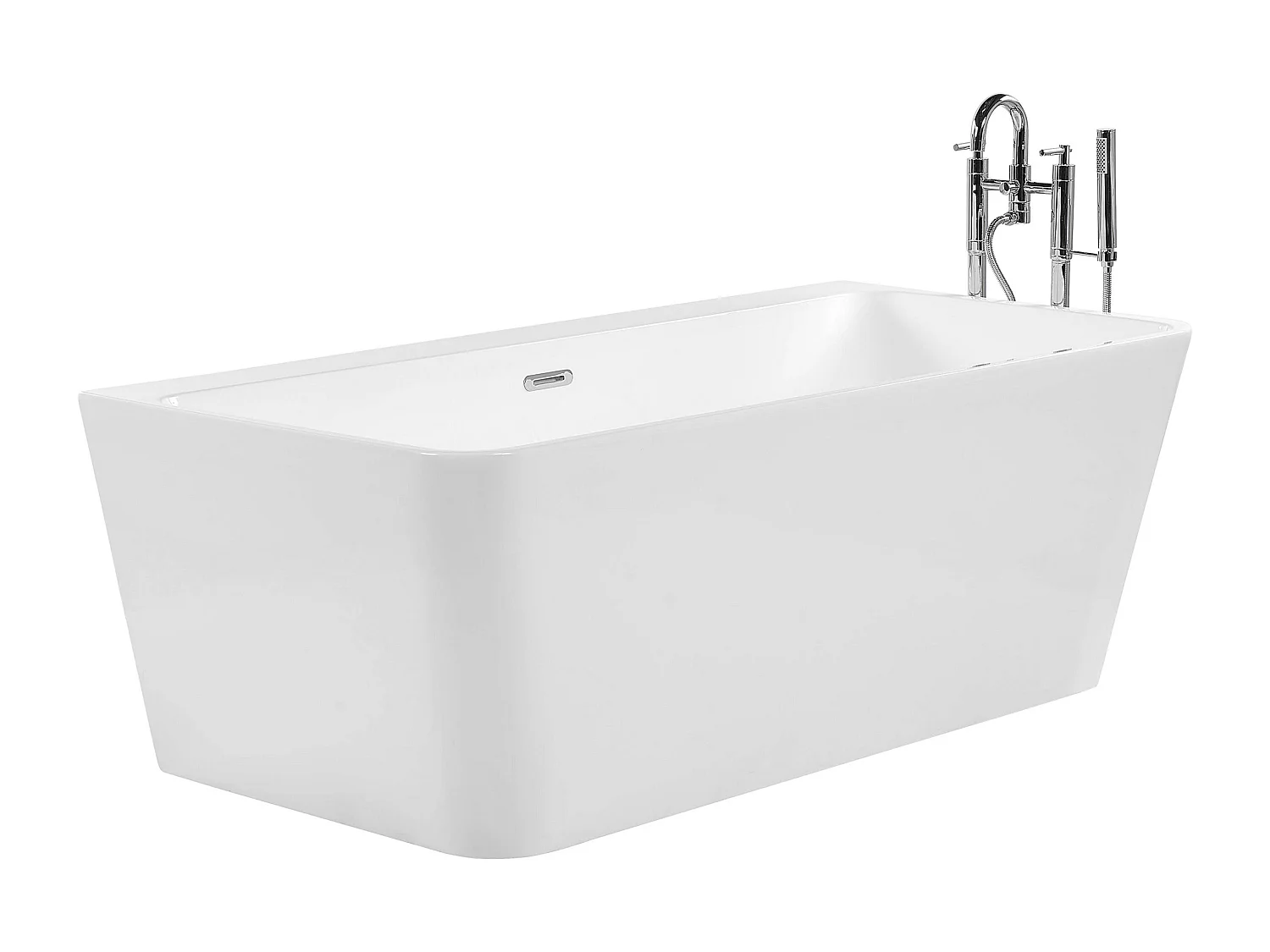 Badewanne HASSEL 170 x 80 cm Weiss