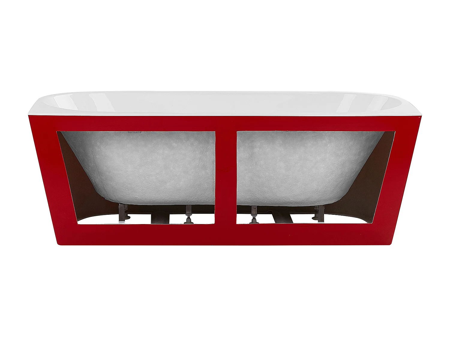 Badkuip HARVEY 170 x 80 cm Rood