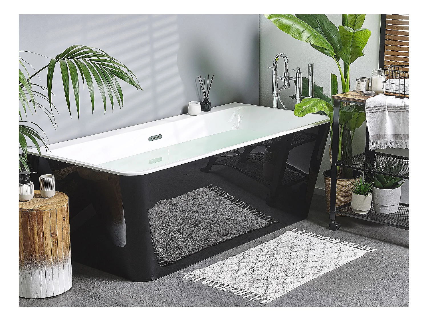 Baignoire HASSEL 170 x 80 cm Noir