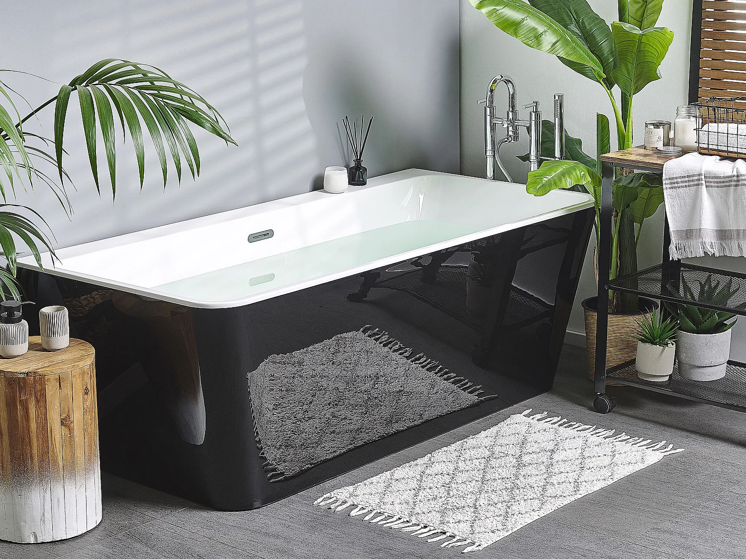 Bañera HASSEL 170 x 80 cm Negro