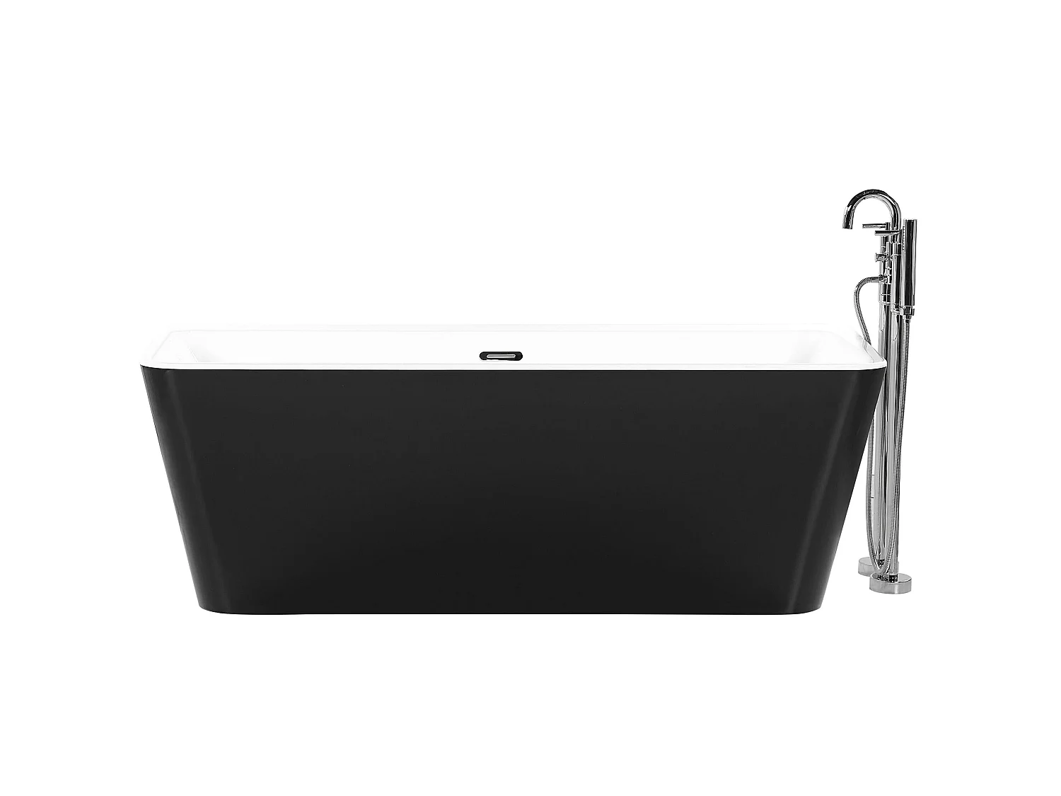 Badkuip HASSEL 170 x 80 cm Zwart