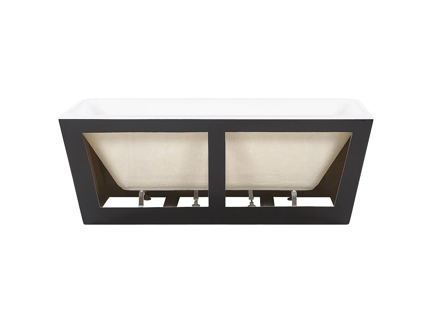 Badkuip HASSEL 170 x 80 cm Zwart