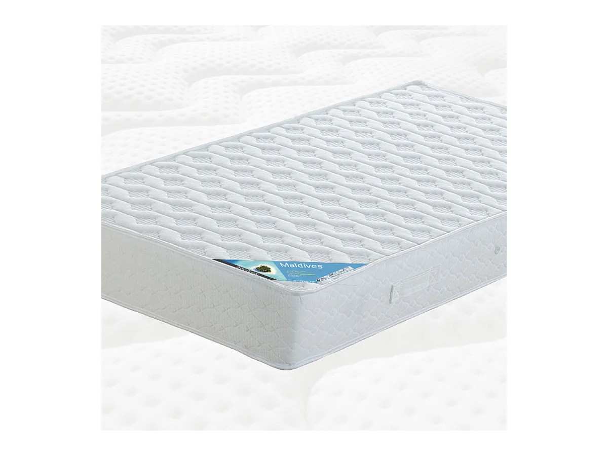 MALDIVES - Matelas Mousse 130x190cm Epaisseur 21cm