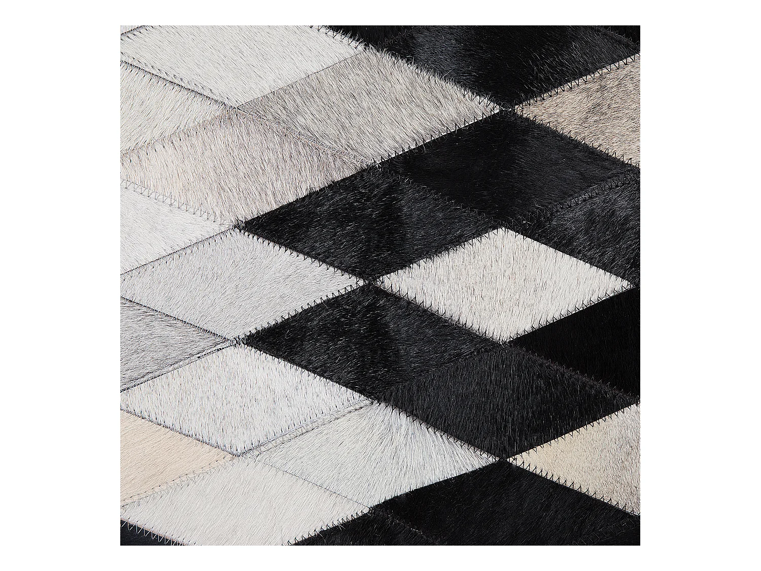 Tapis MALDAN Noir 140 x 200 cm Cuir