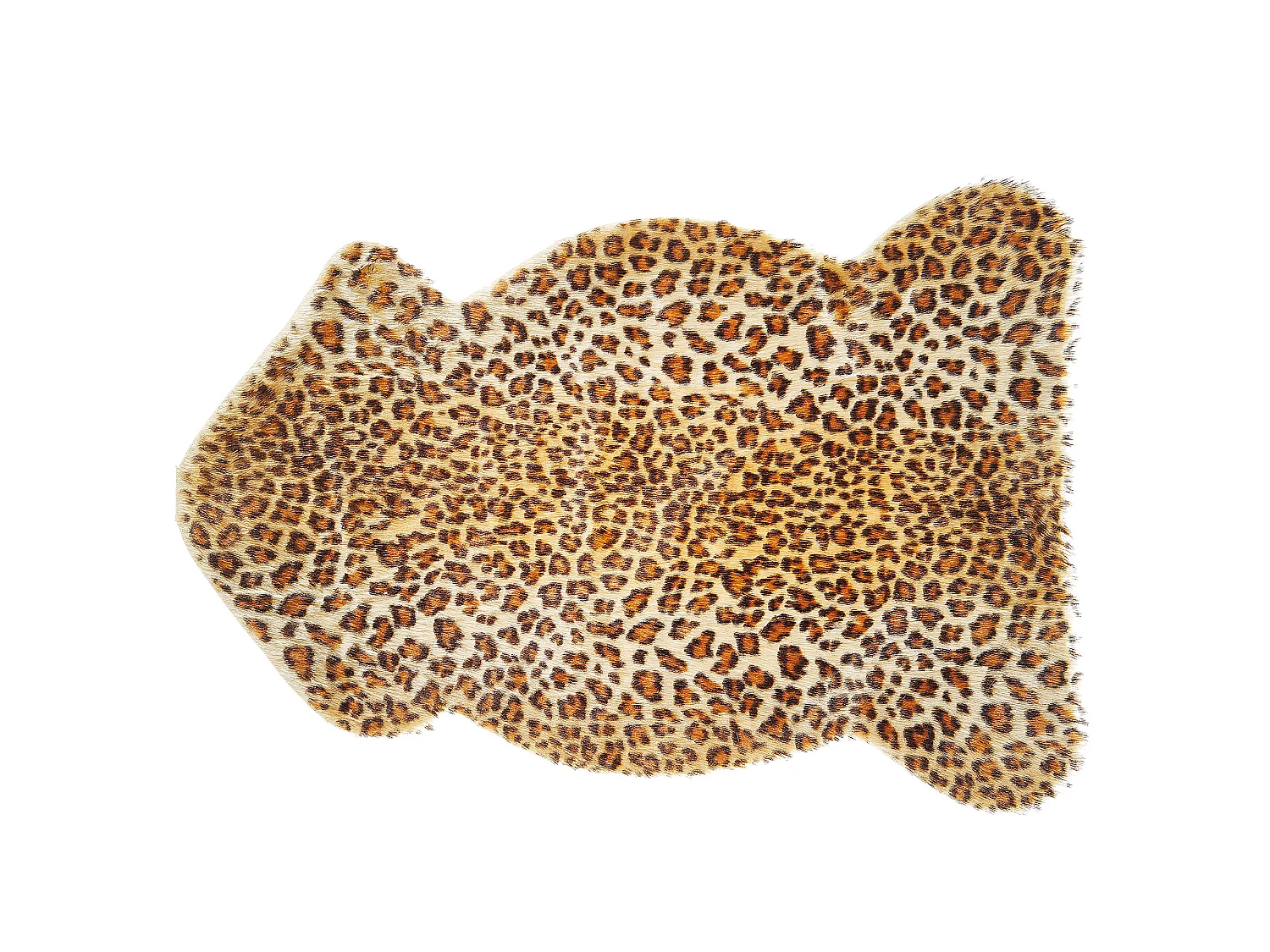 Kunstfell-Teppich Leopard braun 90 cm NAMBUNG