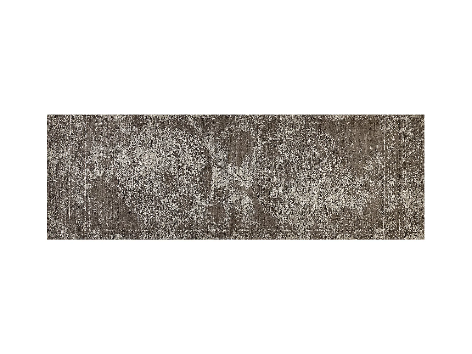 Vloerkleed katoen taupe/grijs 60 x 180 cm BEYKOZ