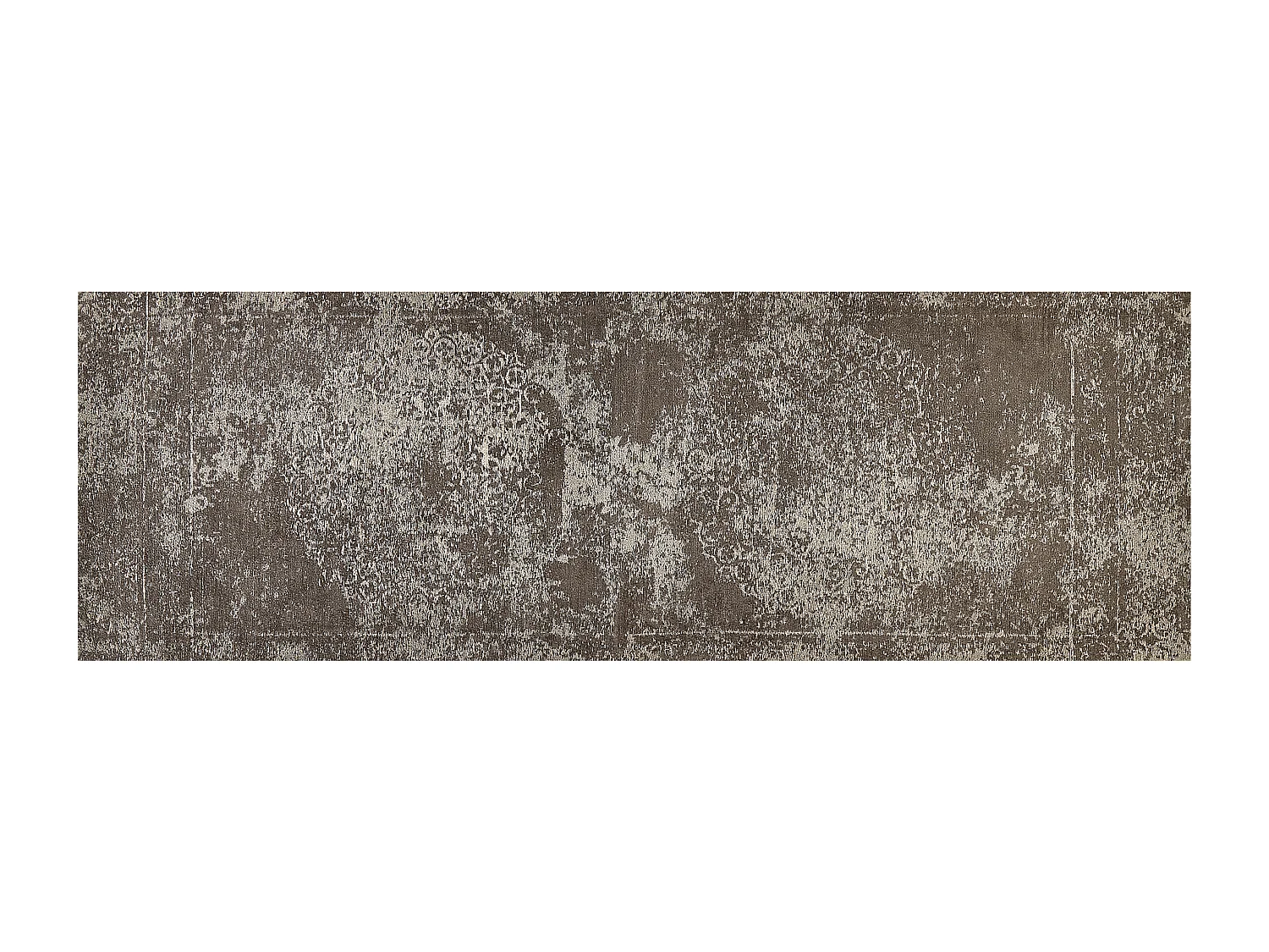 Vloerkleed katoen taupe/grijs 60 x 180 cm BEYKOZ