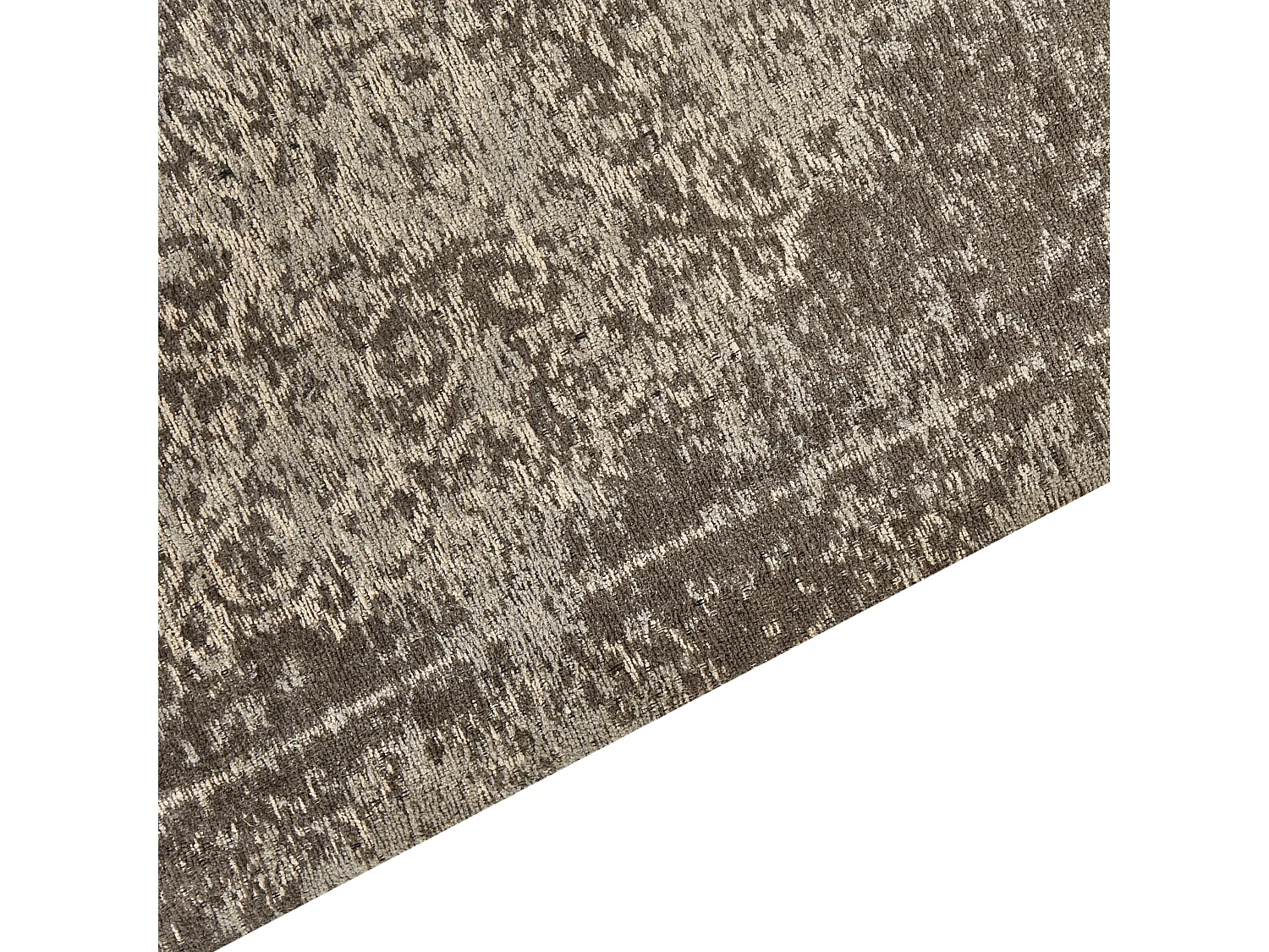 Vloerkleed katoen taupe/grijs 60 x 180 cm BEYKOZ