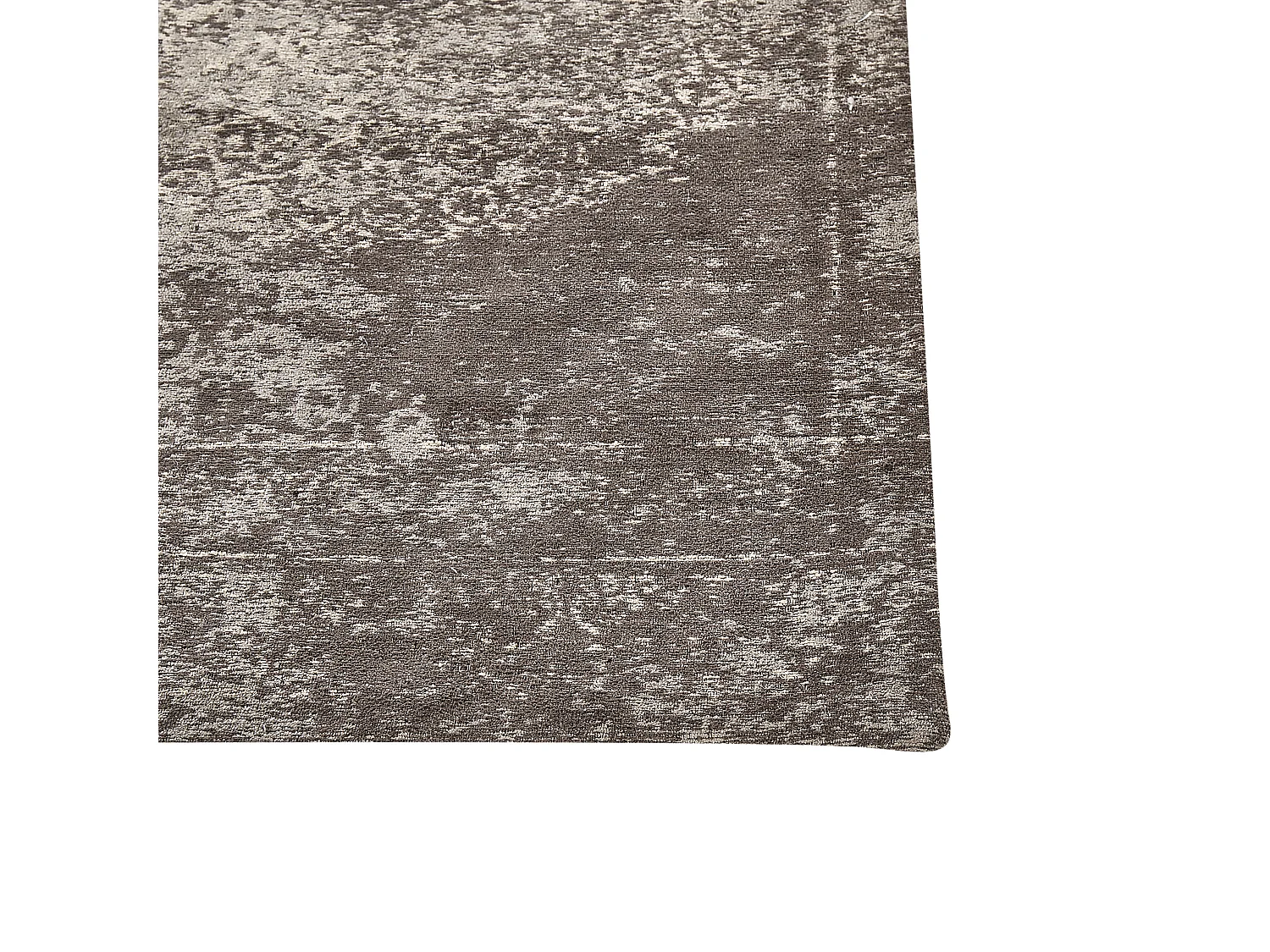 Vloerkleed katoen taupe/grijs 60 x 180 cm BEYKOZ