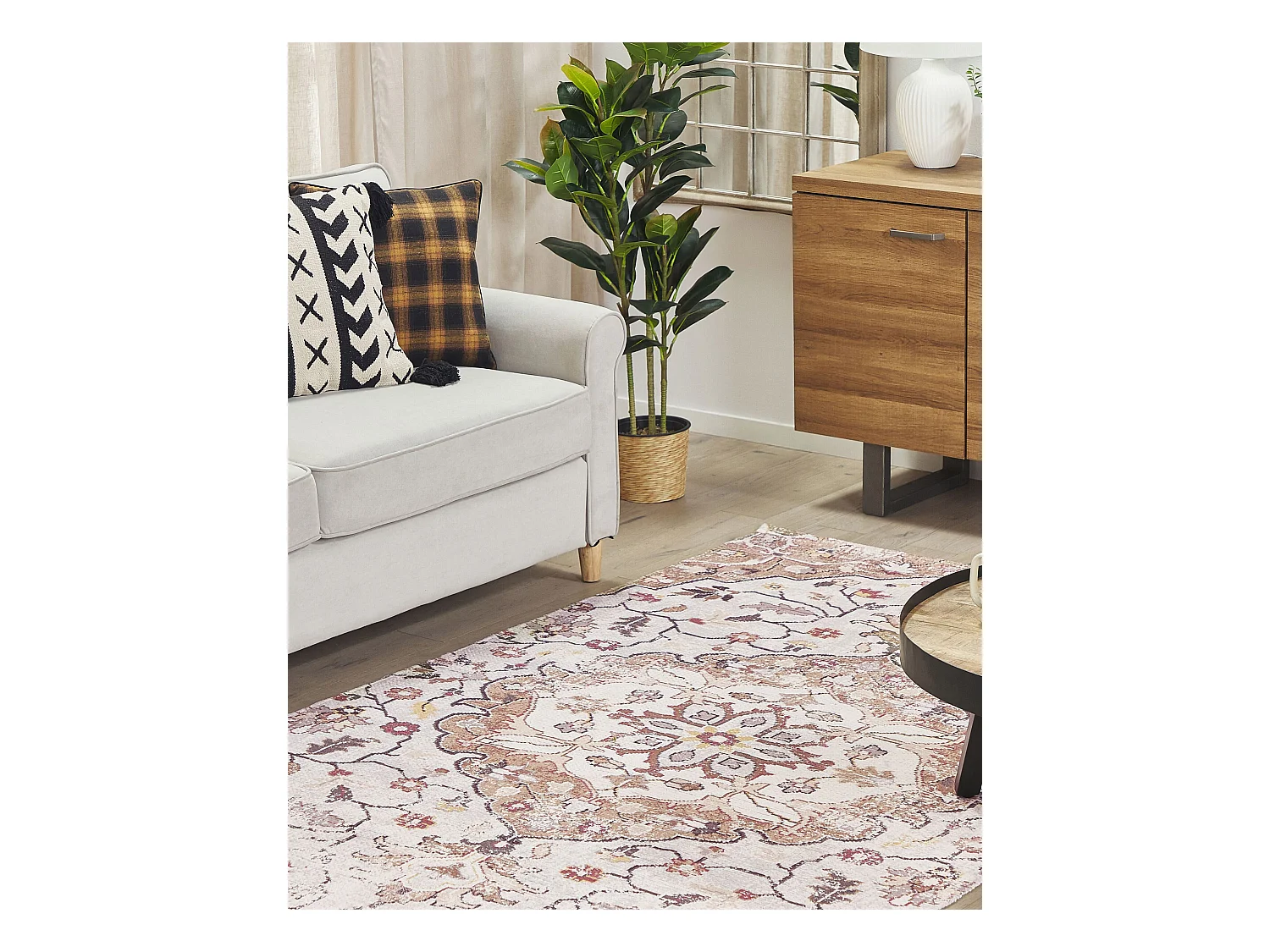 Alfombra beige/marrón 150 x 230 cm KATTAKKADA