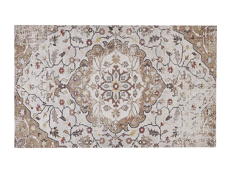 Vloerkleed vintage beige en bruin 150 x 230 cm KATTAKKADA